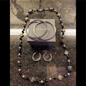 Ann Taylor necklace/bracelet/earrings set